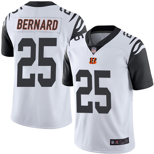 Cincinnati Bengals Limited White Men Giovani Bernard Jersey NFL Footballl #25 Rush Vapor Untouchable